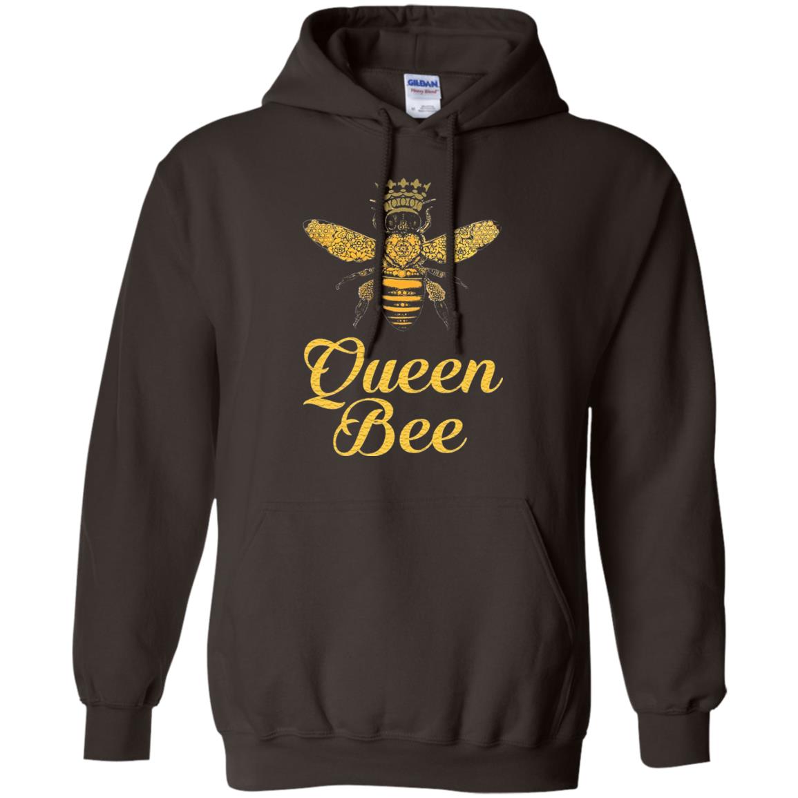 Bee Lover T-shirt Queen Bee Crown T-shirt Dark Chocolate