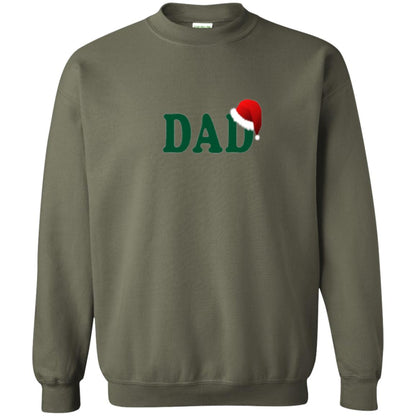 Christmas T-shirt Dad Santa Military Green