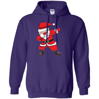 Christmas T-shirt Dabbing Santa Christmas T-shirt Purple