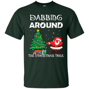 Christmas T-Shirt Dabbing Around The Christmas Tree