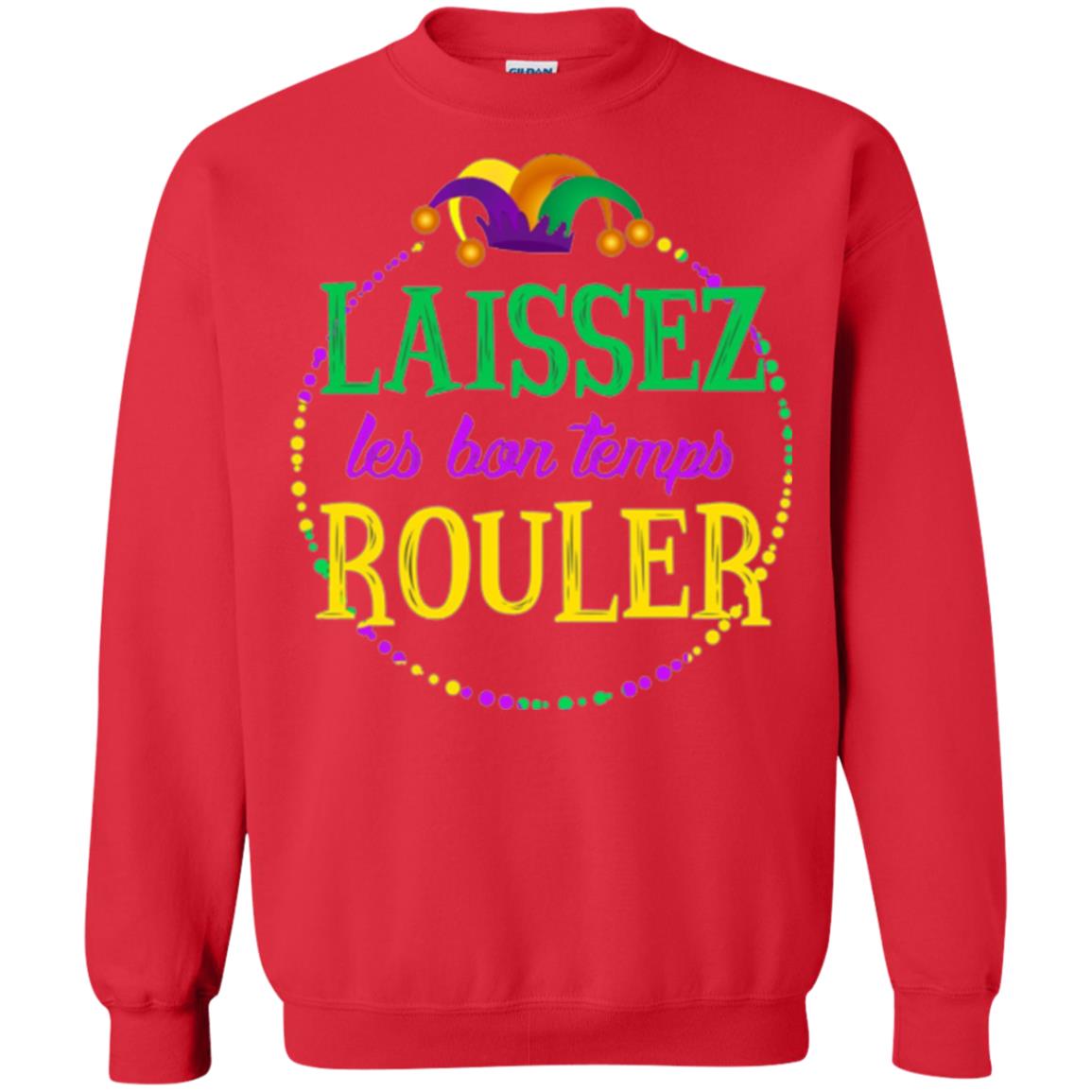 Mardi Gras T-shirt Laissez Les Bon Temps Rouler Red