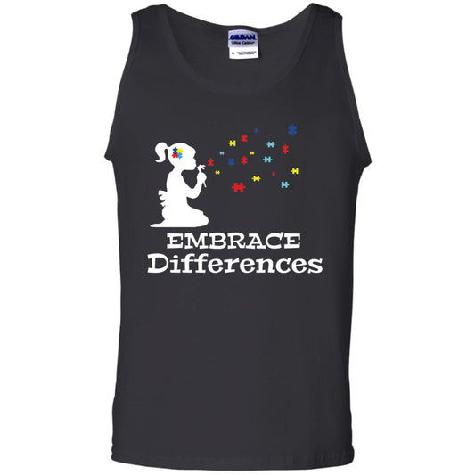 Embrace Differences Autism Awareness T-shirt Black