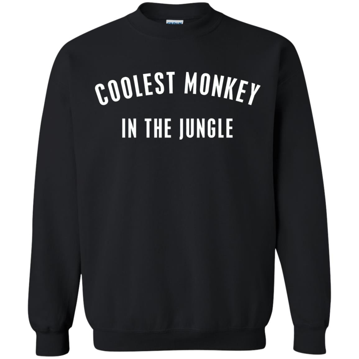Monkey T-shirt Coolest Monkey In The Jungle Black