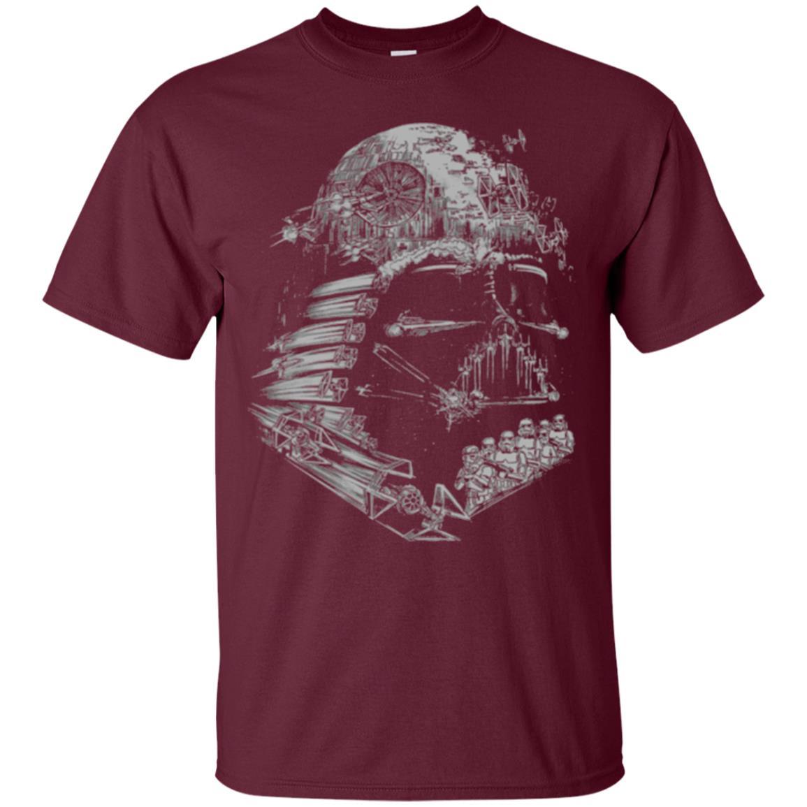 Film T-shirt Star Wars Darth Vader Build The Empire Graphic Maroon