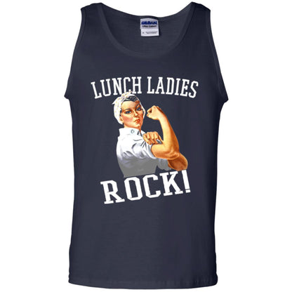 Lunch Ladies Rock Cafeteria Lunch Lady T-shirt Navy