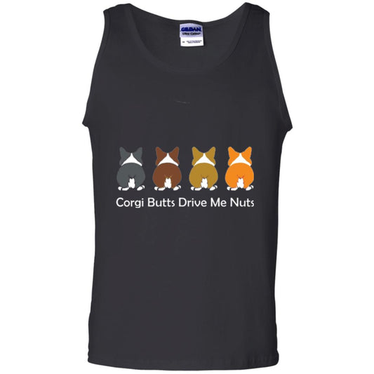 Dog Lover T-shirt Corgi Butts Drive Me Nuts Black
