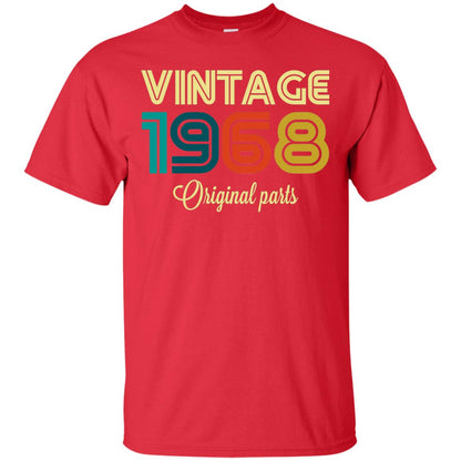 Vintage 1968 Funny Old School 50th Birthday T-shirt Red
