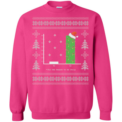 Christmas T-shirt Carol Bar Graph Heliconia