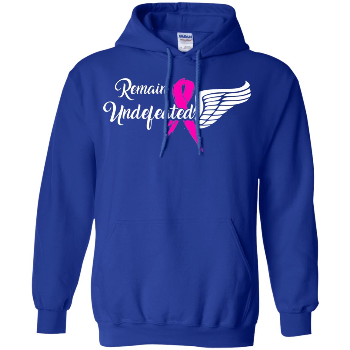 Breast Cancer T-shirt Remain Undefeated Royal