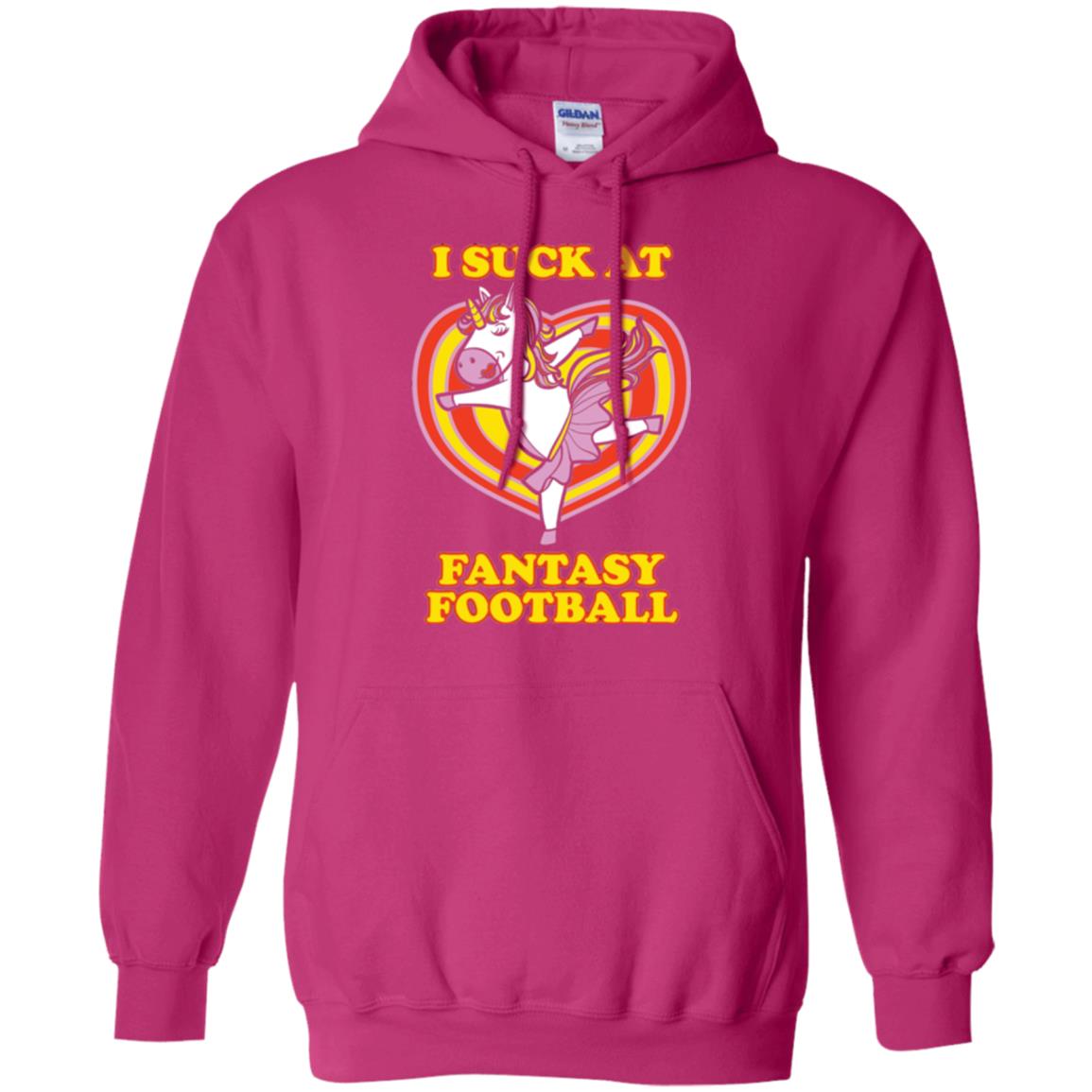 Funny Unicorn Loser T-shirt I Suck At Fantasy Football Heliconia