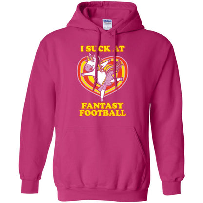 Funny Unicorn Loser T-shirt I Suck At Fantasy Football Heliconia