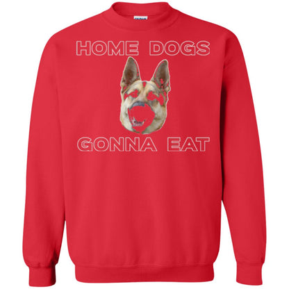 Dog Lover T-shirt Home Dogs Gonna Eat T-shirt Red