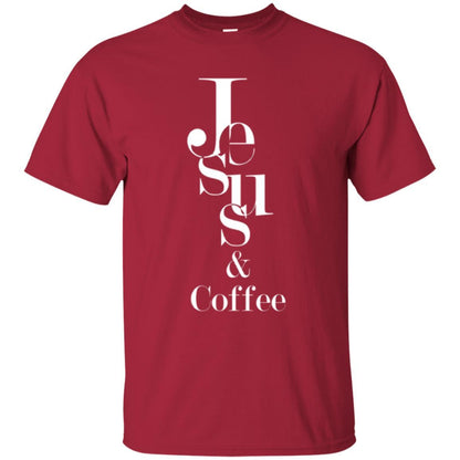 Merry Christas T-shirt Jesus And Coffee Cardinal