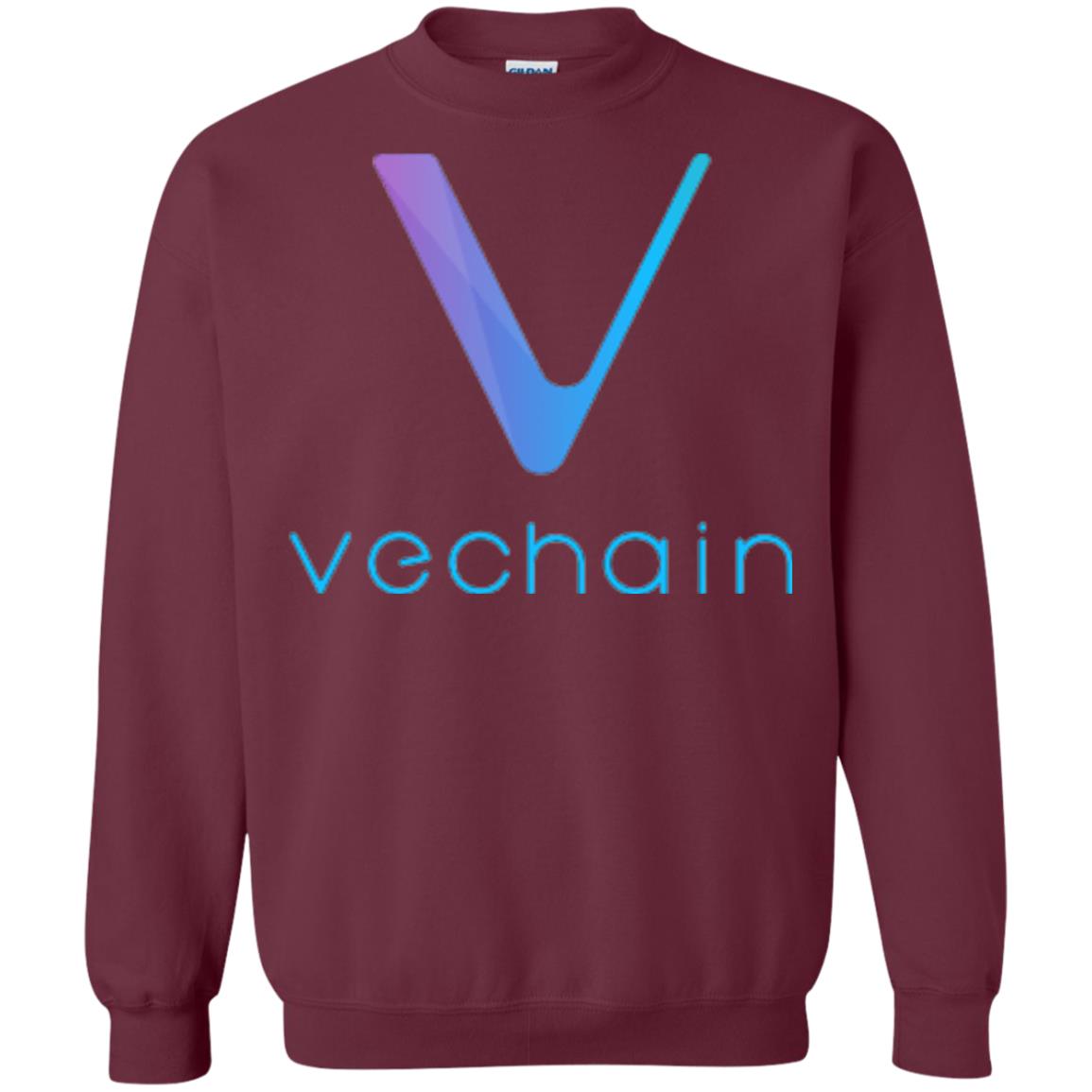 Vechain Ven Cryptocurrency Blockchain T-shirt Maroon