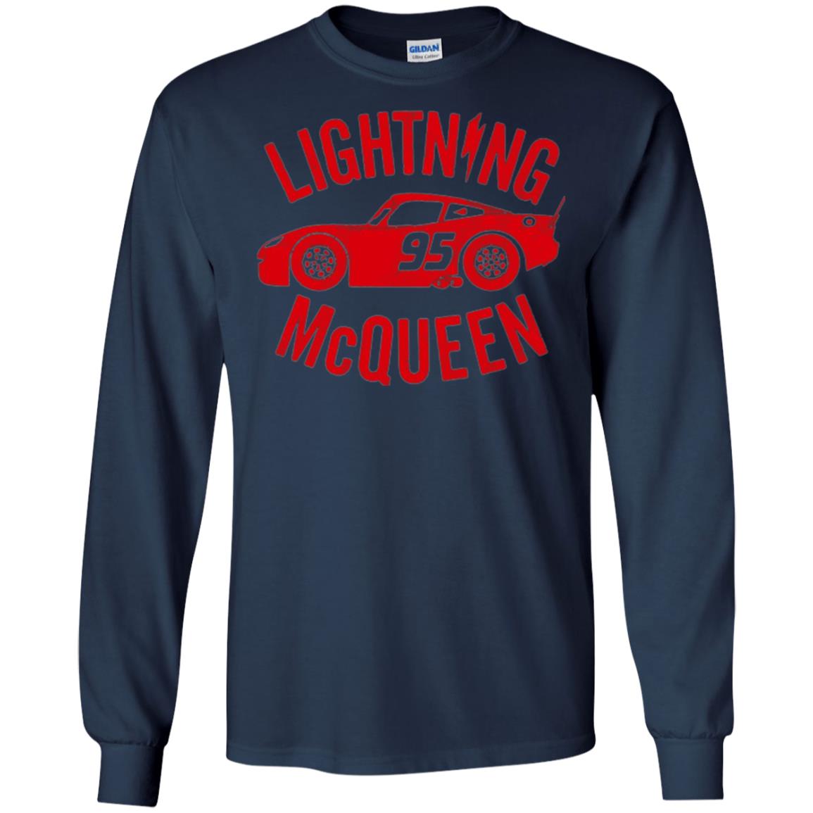 Pixar Cars Lightning 95 Mcqueen Vintage Graphic T-shirt Navy