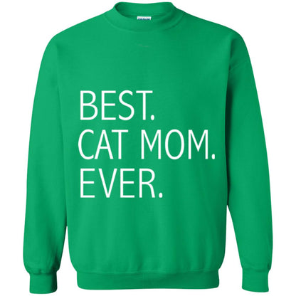 Funny Best Cat Mom Ever T-shirt Cute Cat Lady Irish Green