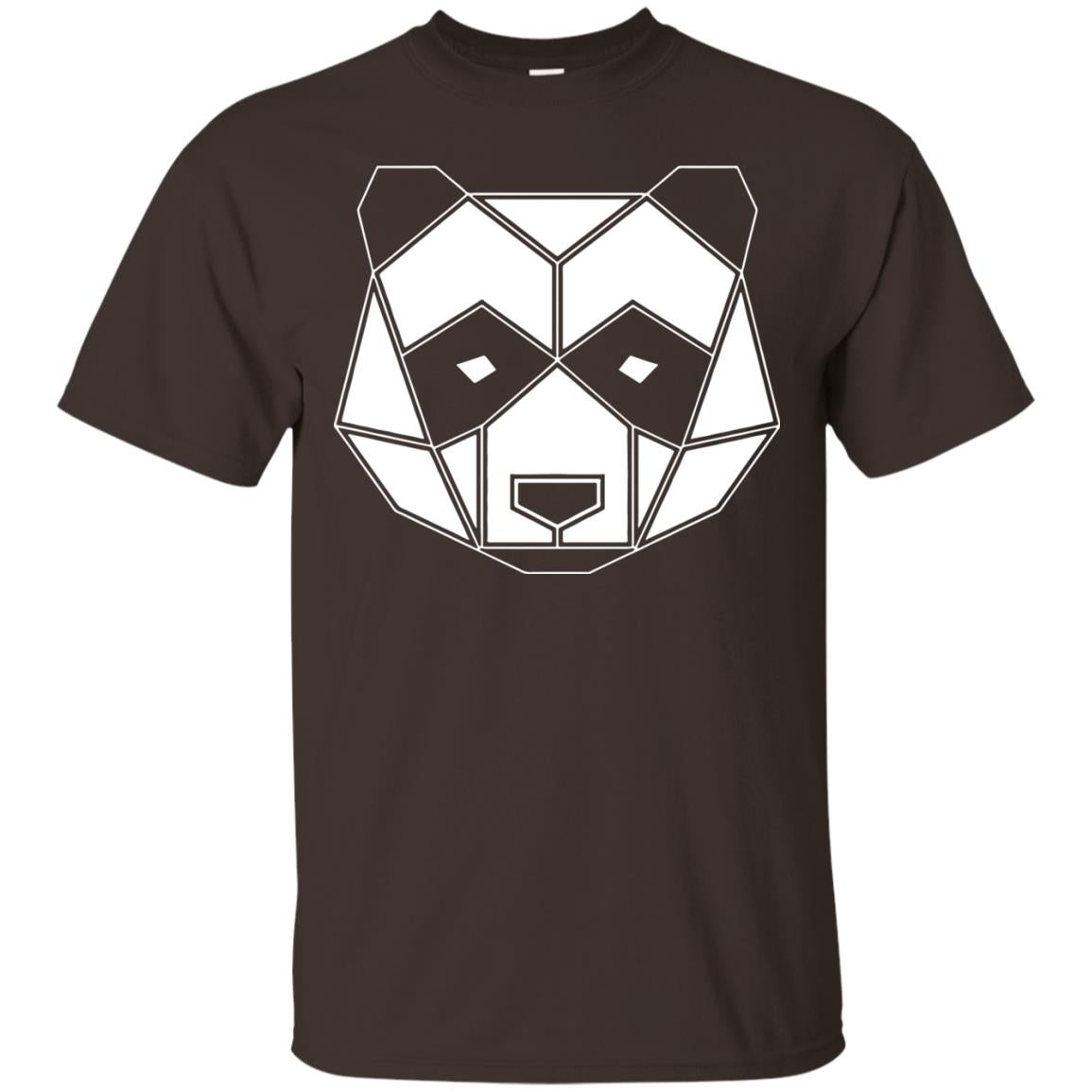 Polygon Geometric Panda Shirt Dark Chocolate