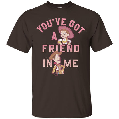 Toy Story Got A Friend In Me Cartoon T-shirt Dark Chocolate