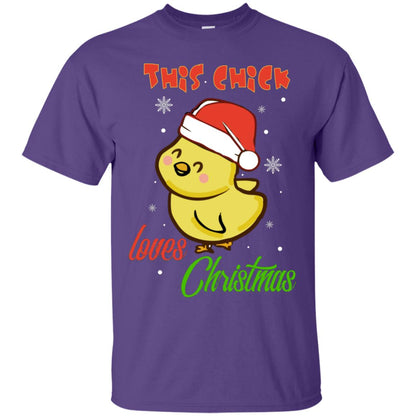 This Chicks Loves Christmas X-mas Gift Shirt Purple