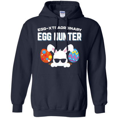 Egg-xtraordinary Egg Hunter Easter Shirt Navy