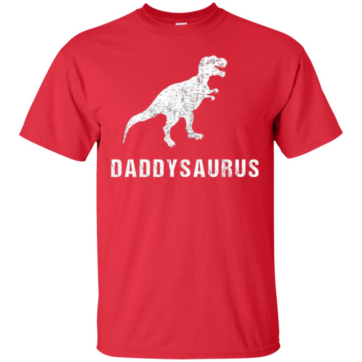 Dad T-shirt Daddysaurus Red