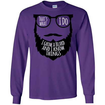 Bread Man T-shirt That_s What I Do I Growl A Bread And I Know Things Purple