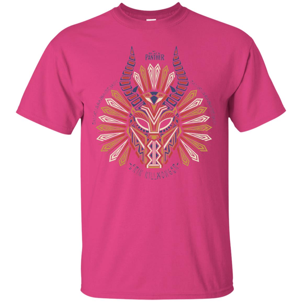 Black Panther Movie Geo Killmonger Movie Lover T-shirt Heliconia