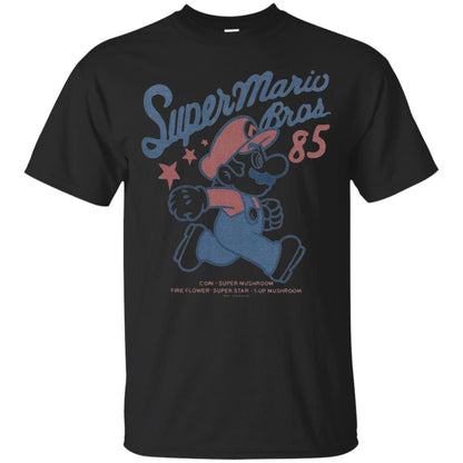 Nintendo Super Mario Brothers 85 Vintage Stars T-shirt Black