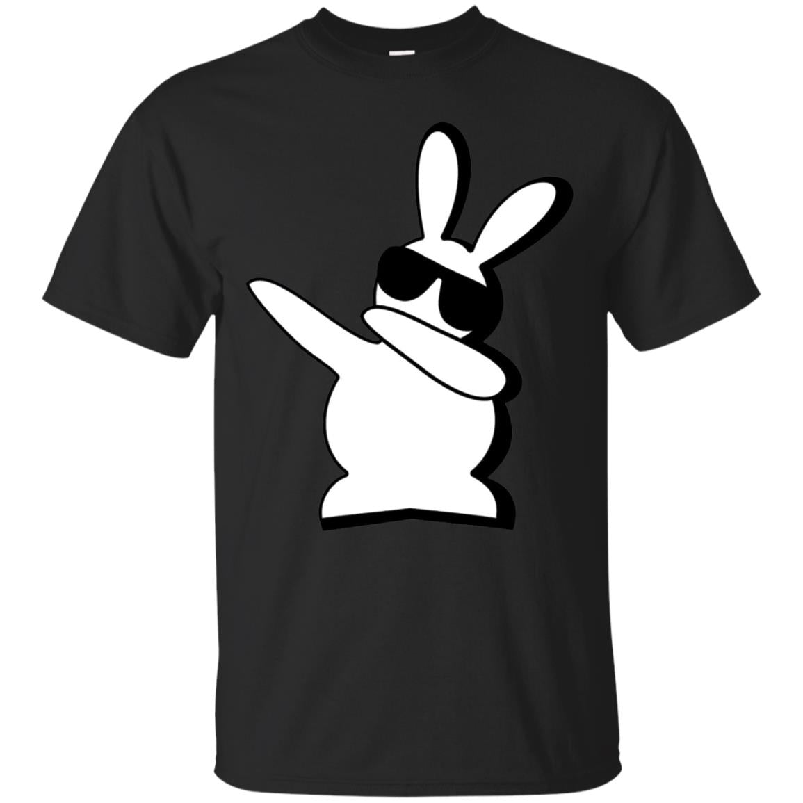 Dabbing Hip Hop Bunny Easter Shirt Black