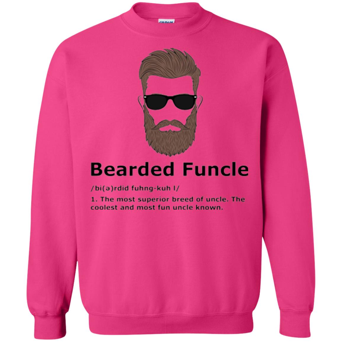 Uncle T-shirt Bearded Funcle The Most Suprior Berrd Of Uncle Heliconia