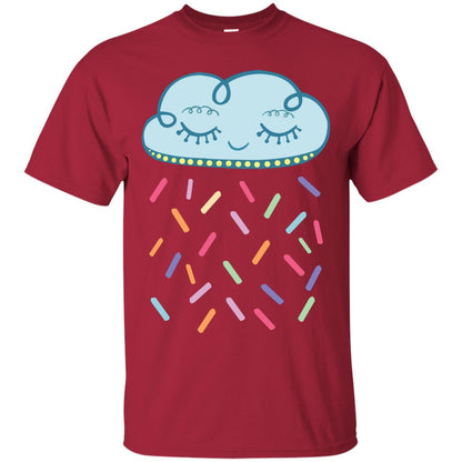 Raining Sprinkles Cloud Shirt Cardinal