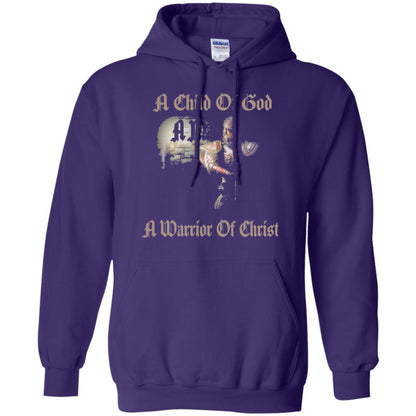 Crusader Knights Templar T-shirt A Child Of God Purple