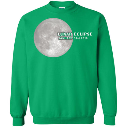 Eclipse January 31st 2018 Total Lunar Eclipse Shirts Irish Green