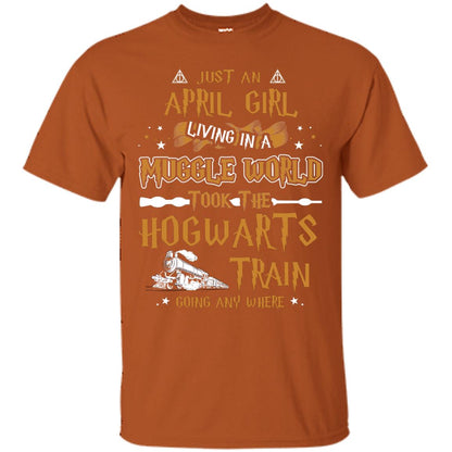 Just An April Girl Living In A Muggle World Took The Hogwarts Train Going Any Where Texas Orange