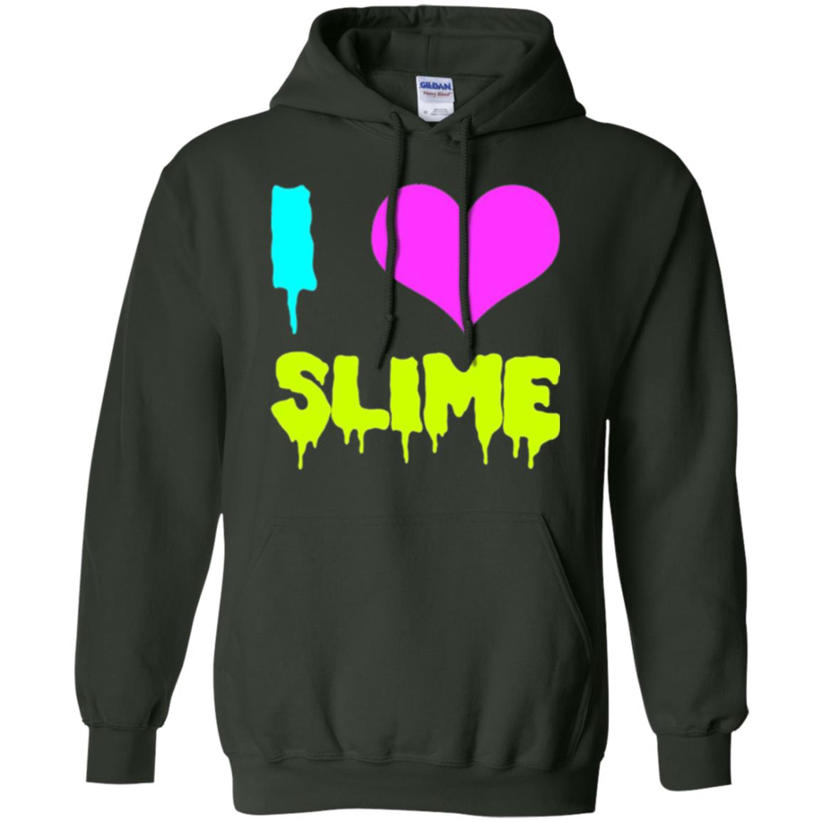 I Love Slime T-shirt Forest Green