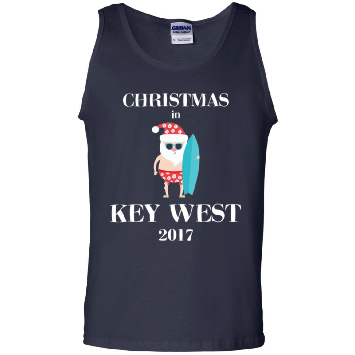 Family Vacation T-shirt Christmas In Key West 2017 Navy