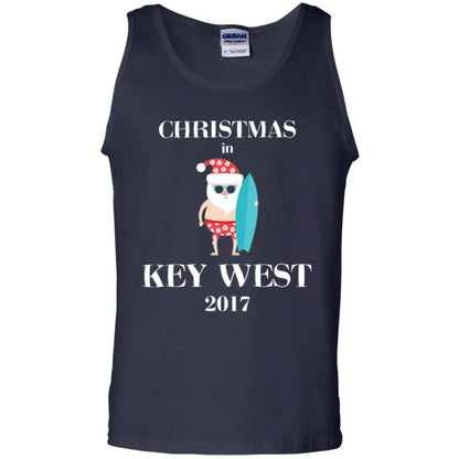 Family Vacation T-shirt Christmas In Key West 2017 Navy