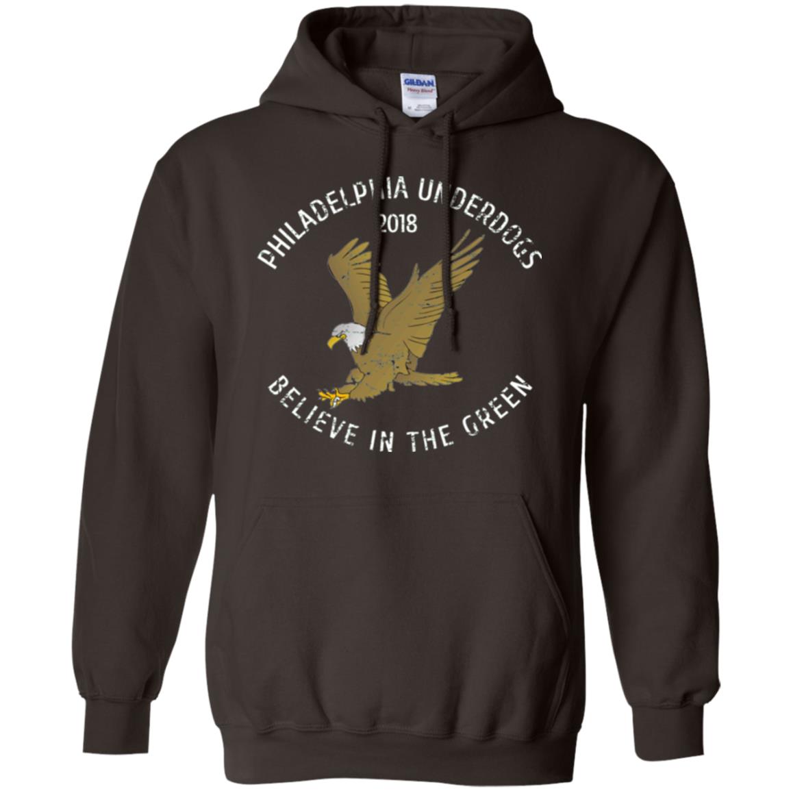 Eagle Lover T-shirt 2018 Philadelphia Underdogs Believe In The Green Dark Chocolate