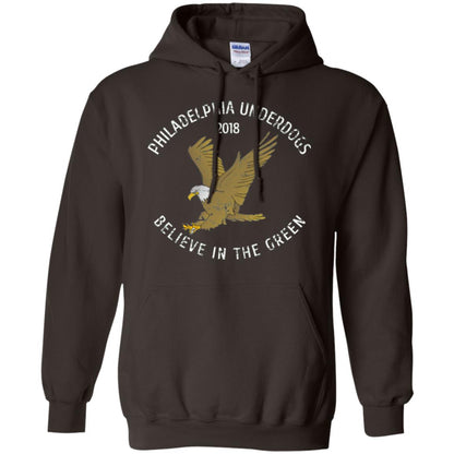 Eagle Lover T-shirt 2018 Philadelphia Underdogs Believe In The Green Dark Chocolate
