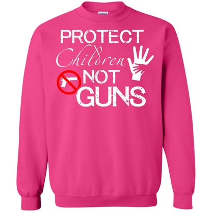 Anti Gun T-shirt Protect Children Not Gun Heliconia
