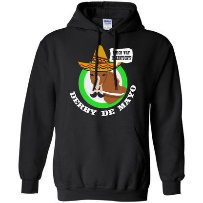 Derby De Mayo Kentucky Sombrero Mexican Horse Race T-shirt Black