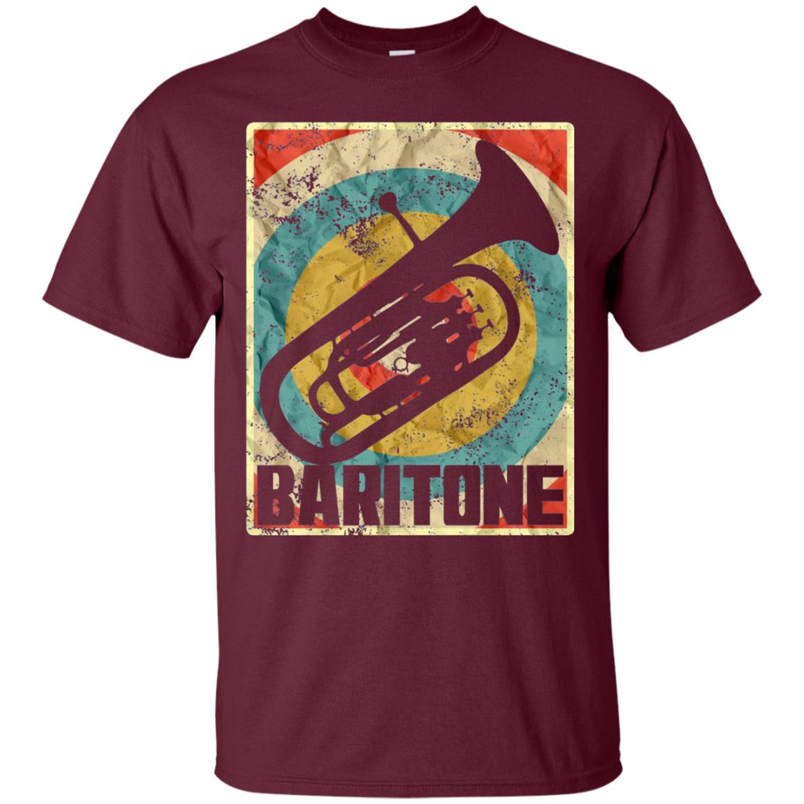 Vintage Baritone Horn T-shirt Maroon