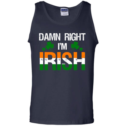 Damn Right I_m Irish Shirt Navy