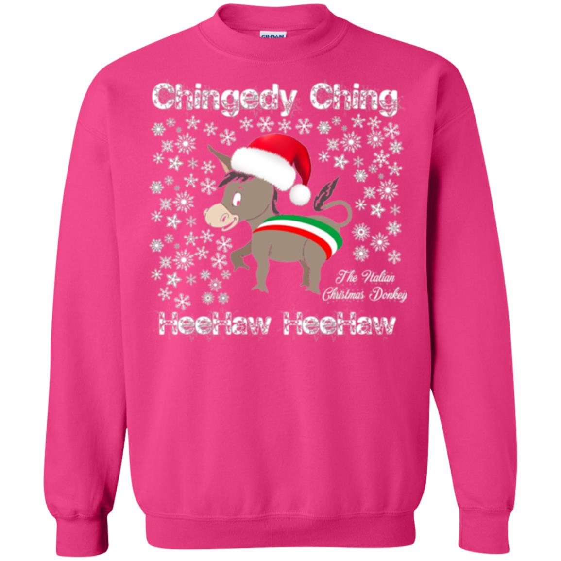 Christmas T-shirt The Italian Christmas Donkey Heliconia