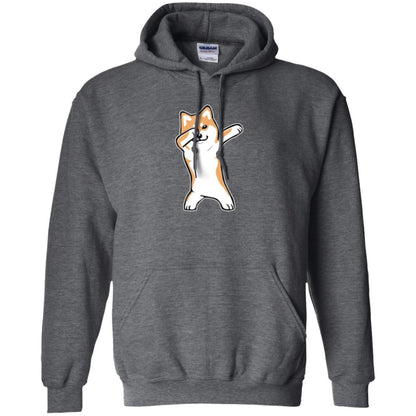 Dog Lover T-shirt Dabbing Shiba Inu Doge Dark Heather