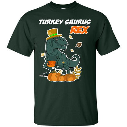 Turkey Rex Saurus Dinosaur Thanksgiving Idea Shirt Forest