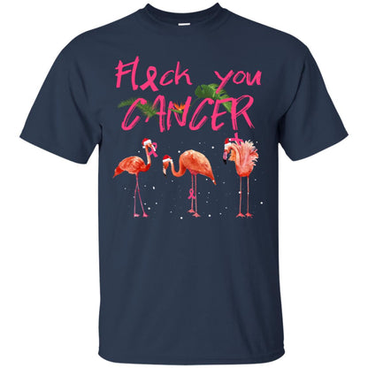 Flock You Cancer Breast Cancer Awareness Gift Shirt Navy