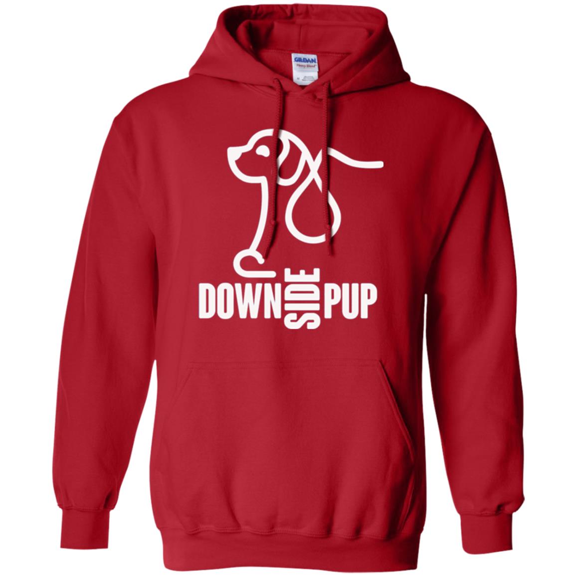 Dog Lover T-shirt Down Side Pup T-shirt Red