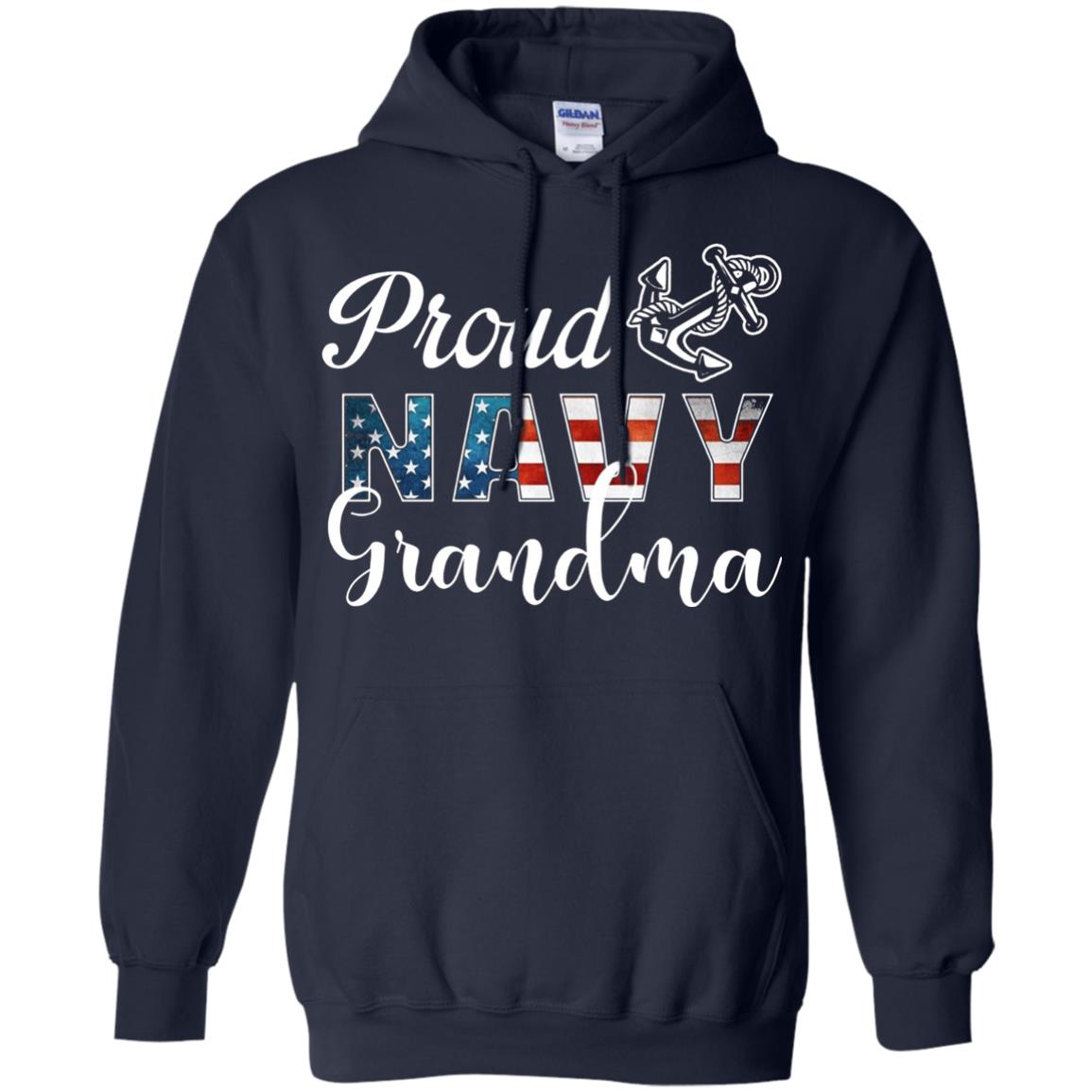 Proud Navy Grandma Military Mama Shirt Navy