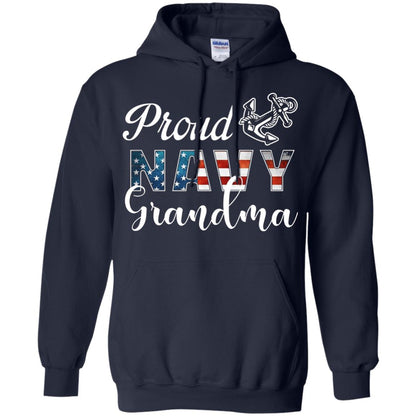 Proud Navy Grandma Military Mama Shirt Navy